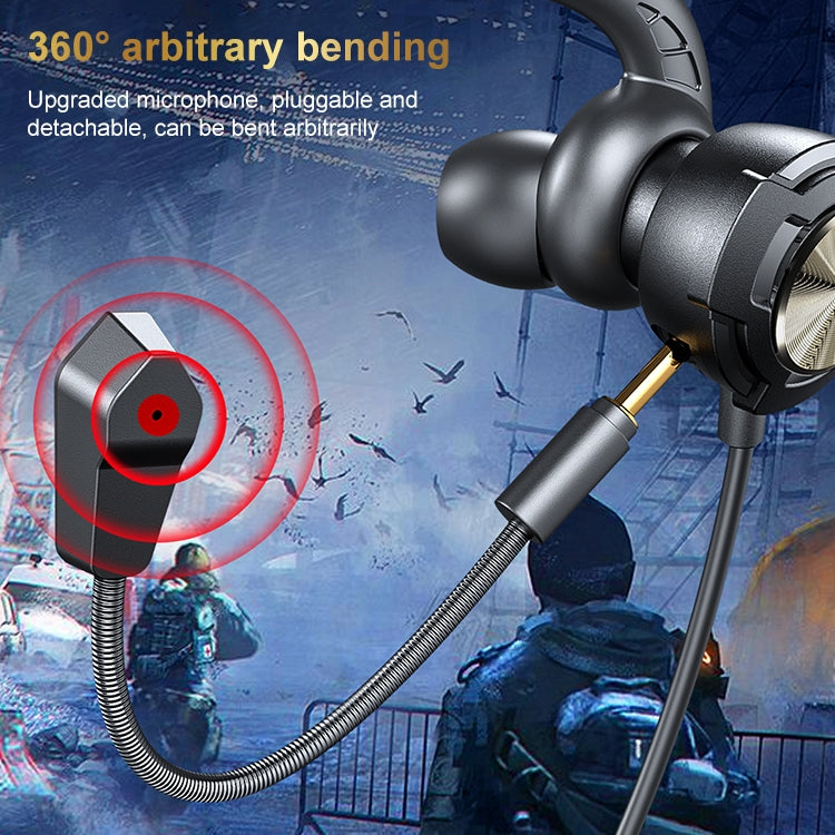 WK Assaulter Game Series YB01 3.5mm In-ear Wired Earphone(Black) - In Ear Wired Earphone by WK | Online Shopping South Africa | PMC Jewellery | Buy Now Pay Later Mobicred