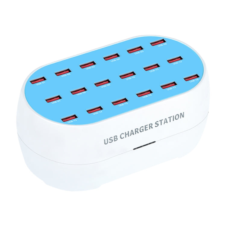 830-18 120W 18 USB Ports Multifunction Smart Charger Station AC100-240V, US Plug (White) - Multifunction Charger by PMC Jewellery | Online Shopping South Africa | PMC Jewellery