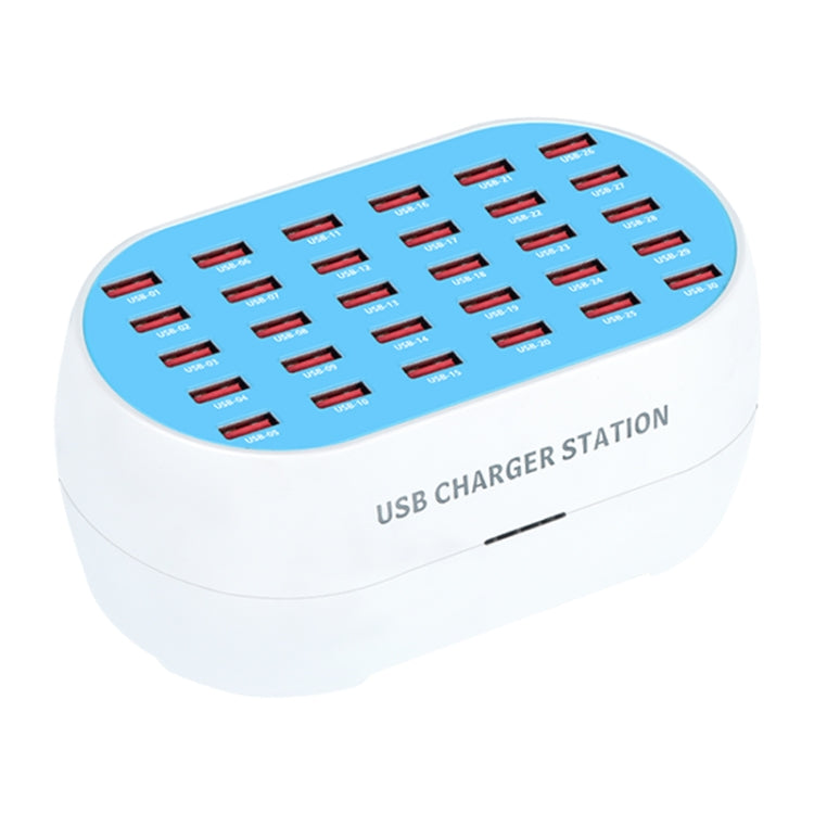 830 180W 30 USB Ports Multifunction Smart Charger Station AC100-240V, US Plug (White) - Multifunction Charger by PMC Jewellery | Online Shopping South Africa | PMC Jewellery