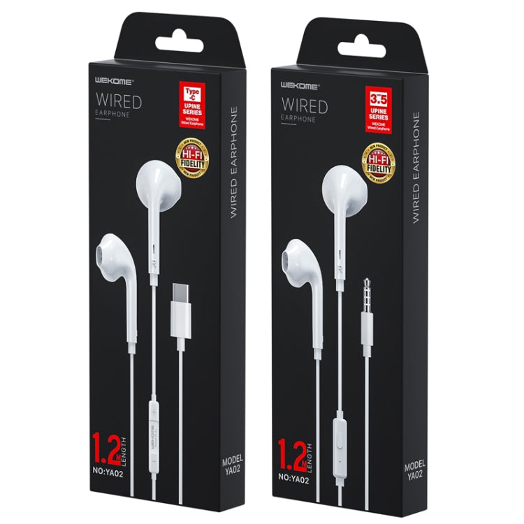 WK YA-02 3.5mm In-Ear Wired Call Music Earphone, Length: 1.2m - In Ear Wired Earphone by WK | Online Shopping South Africa | PMC Jewellery