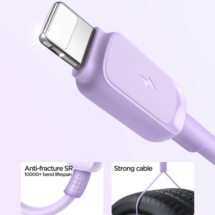 JOYROOM S-AL012A14 Multi-Color Series 2.4A USB to 8 Pin Fast Charging Data Cable, Length:1.2m(Purple) - Normal Style Cable by JOYROOM | Online Shopping South Africa | PMC Jewellery