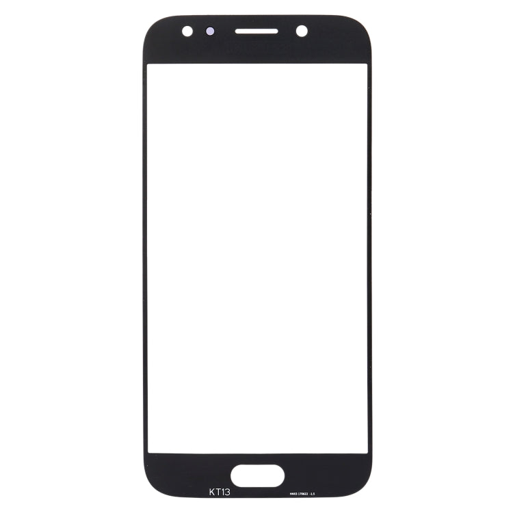 For Galaxy J5 (2017) / J530 Front Screen Outer Glass Lens (Black) - Outer Glass Lens by PMC Jewellery | Online Shopping South Africa | PMC Jewellery