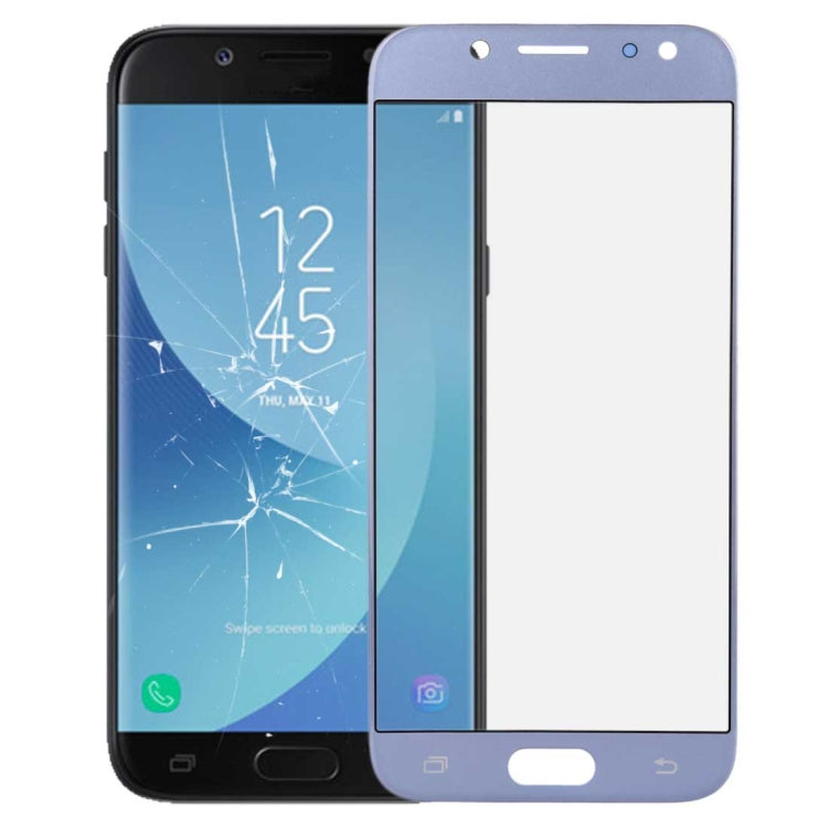 For Galaxy J5 (2017) / J530 Front Screen Outer Glass Lens (Blue) - Outer Glass Lens by PMC Jewellery | Online Shopping South Africa | PMC Jewellery