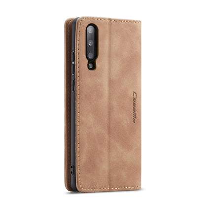 CaseMe-013 Multifunctional Retro Frosted Horizontal Flip Leather Case for Galaxy A70, with Card Slot & Holder & Zipper Wallet & Photo Frame(Brown) - Galaxy Phone Cases by CaseMe | Online Shopping South Africa | PMC Jewellery | Buy Now Pay Later Mobicred