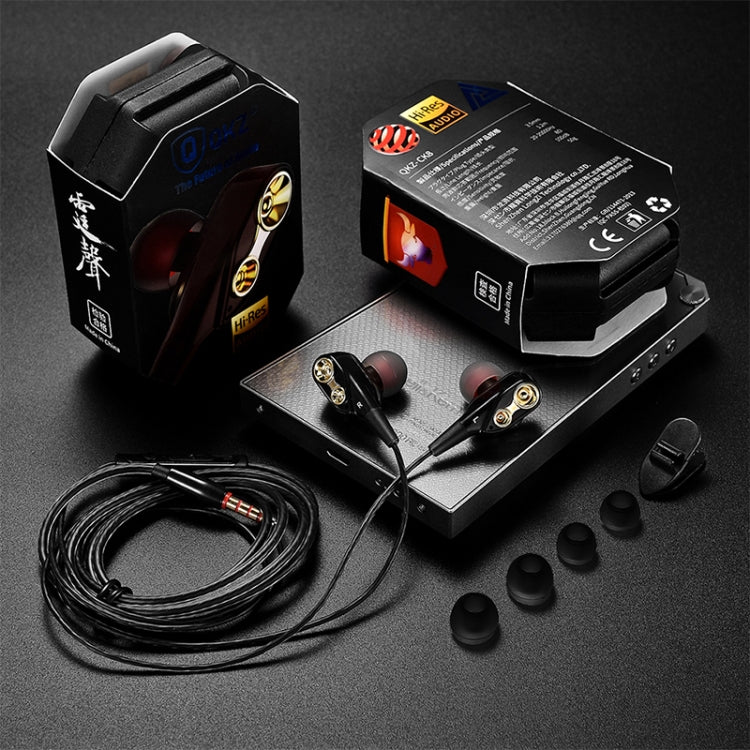 QKZ CK8 HiFi In-ear Four Unit Sports Music Headphones (Black) - Sport Earphone by QKZ | Online Shopping South Africa | PMC Jewellery