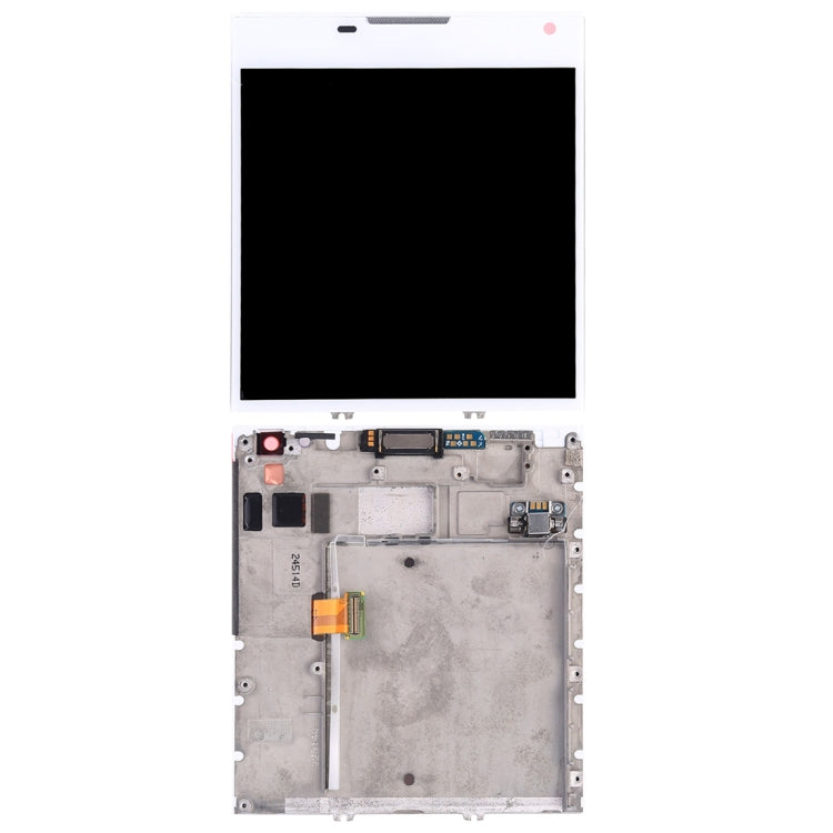 Original LCD Screen for BlackBerry Passport Q30 Digitizer Full Assembly with Frame(White) - For BlackBerry by PMC Jewellery | Online Shopping South Africa | PMC Jewellery