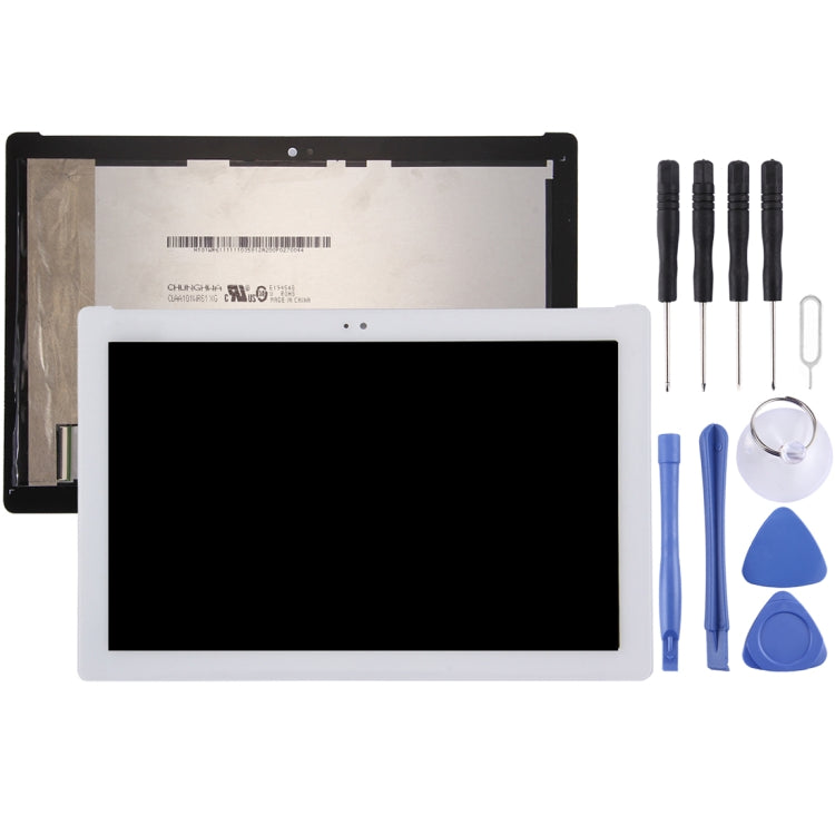 OEM LCD Screen for Asus ZenPad 10 Z300C / Z300CG P023 (Green Flex Cable Version) with Digitizer Full Assembly (White) - LCD Screen by PMC Jewellery | Online Shopping South Africa | PMC Jewellery