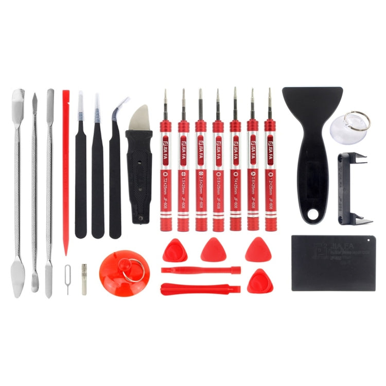 JIAFA JF-8175 28 in 1 Electronics Repair Tool Kit with Portable Bag for Repair Cell Phone, iPhone, MacBook and More - Tool Kits by JIAFA | Online Shopping South Africa | PMC Jewellery