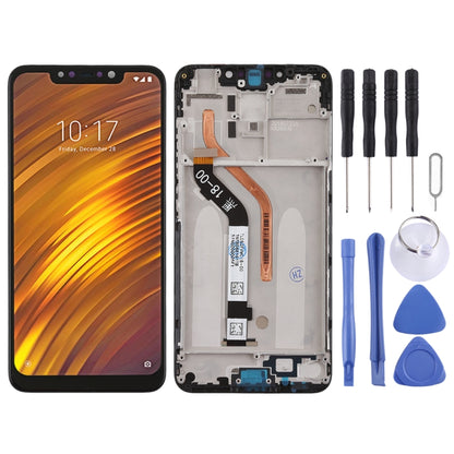 TFT LCD Screen for Xiaomi Pocophone F1 Digitizer Full Assembly with Frame(Black) - LCD Screen by PMC Jewellery | Online Shopping South Africa | PMC Jewellery