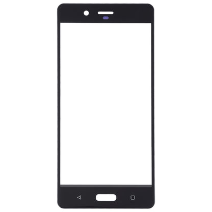 Front Screen Outer Glass Lens for Nokia 8 / N8 TA-1012 TA-1004 TA-1052(Black) - Outer Glass Lens by PMC Jewellery | Online Shopping South Africa | PMC Jewellery