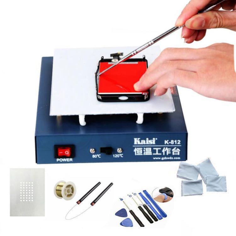 Kaisi K-812 Constant Temperature Heating Plate LCD Screen Open Separator Desoldering Station, US Plug - Repair Platform by Kaisi | Online Shopping South Africa | PMC Jewellery | Buy Now Pay Later Mobicred