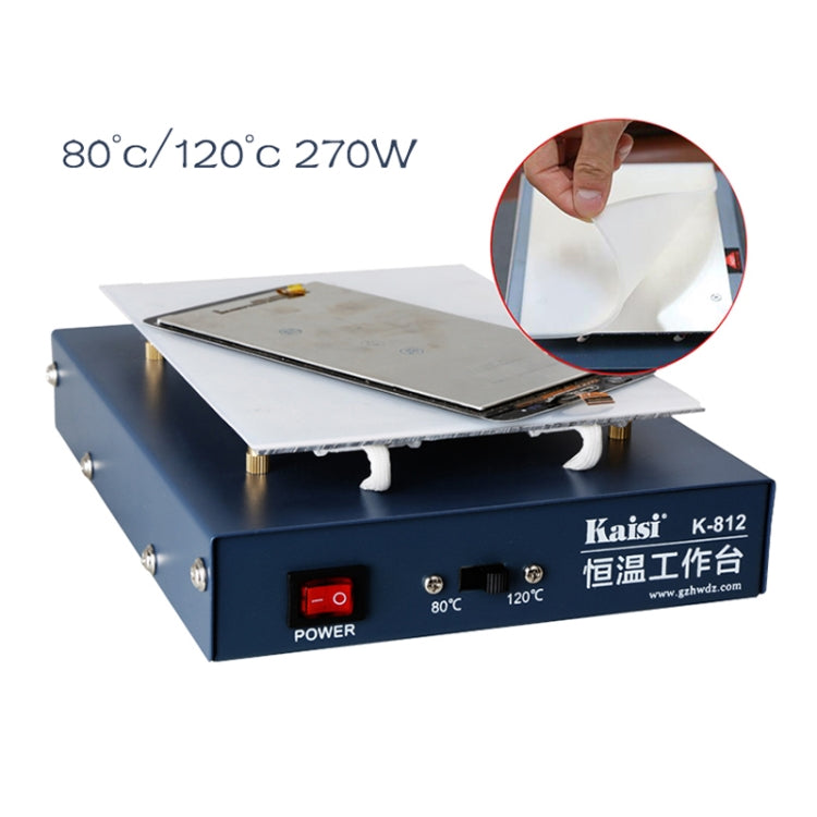 Kaisi K-812 Constant Temperature Heating Plate LCD Screen Open Separator Desoldering Station, US Plug - Repair Platform by Kaisi | Online Shopping South Africa | PMC Jewellery | Buy Now Pay Later Mobicred