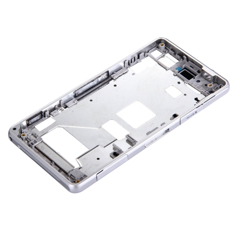 Front Housing LCD Frame Bezel for Sony Xperia Z1 Compact / Mini(White) - Frame Bezel Plate by PMC Jewellery | Online Shopping South Africa | PMC Jewellery