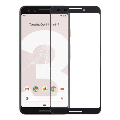 Front Screen Outer Glass Lens for Google Pixel 3(Black) - Outer Glass Lens by PMC Jewellery | Online Shopping South Africa | PMC Jewellery