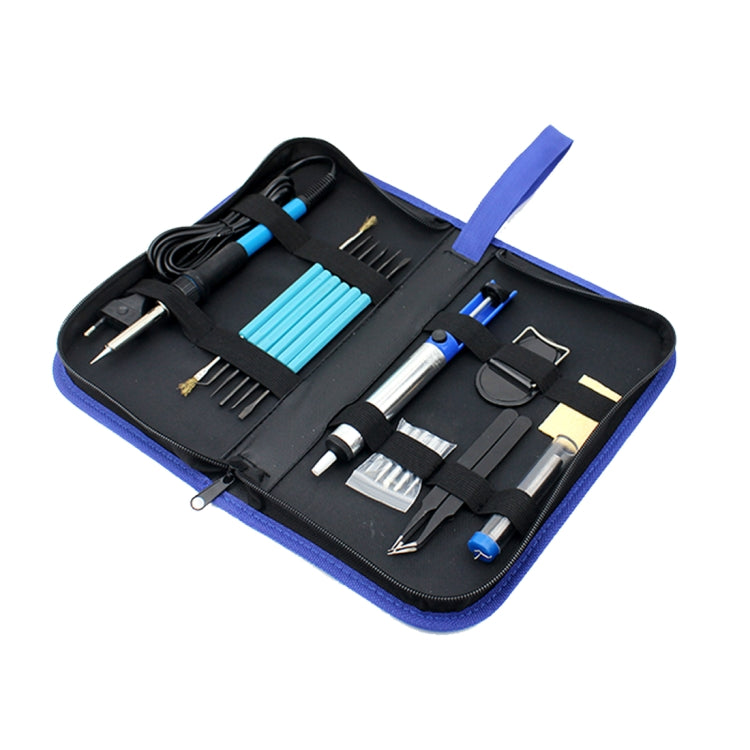 JIAFA JF-8125 18 in 1 Soldering Iron Tool Set with Bag, EU Plug(Black) - Soldering Iron Set by JIAFA | Online Shopping South Africa | PMC Jewellery | Buy Now Pay Later Mobicred