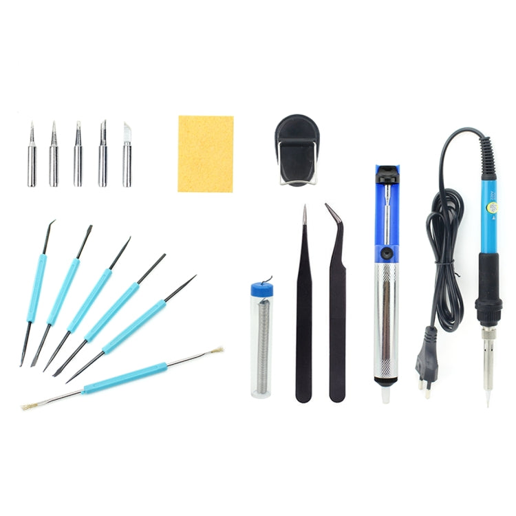 JIAFA JF-8125 18 in 1 Soldering Iron Tool Set with Bag, EU Plug(Black) - Soldering Iron Set by JIAFA | Online Shopping South Africa | PMC Jewellery | Buy Now Pay Later Mobicred