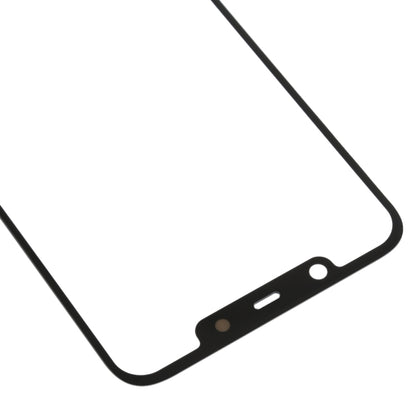 Front Screen Outer Glass Lens for Nokia X7 / 8.1 / 7.1 Plus TA-1131(Black) - Outer Glass Lens by PMC Jewellery | Online Shopping South Africa | PMC Jewellery