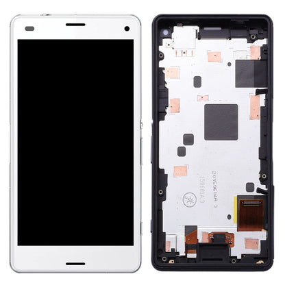 OEM LCD Screen for Sony Xperia Z3 Mini Compact Digitizer Full Assembly with Frame(White) - LCD Screen by PMC Jewellery | Online Shopping South Africa | PMC Jewellery