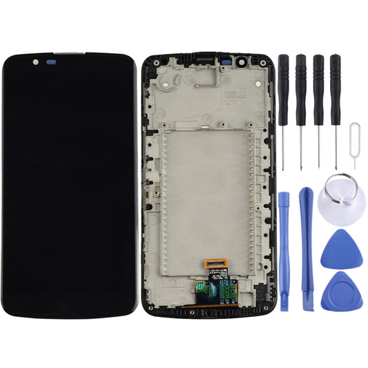 TFT LCD Screen for LG K10 Digitizer Full Assembly with Frame (Black) - For LG by PMC Jewellery | Online Shopping South Africa | PMC Jewellery