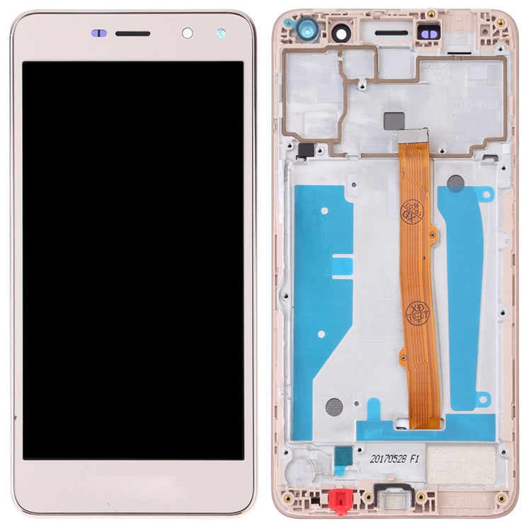 OEM LCD Screen for Huawei Y5 (2017) Digitizer Full Assembly with Frame (Gold) - LCD Screen by PMC Jewellery | Online Shopping South Africa | PMC Jewellery