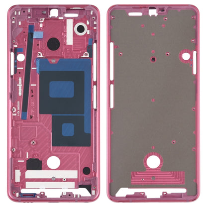 Front Housing LCD Frame Bezel Plate for LG G7 ThinQ / G710 (Pink) - For LG by PMC Jewellery | Online Shopping South Africa | PMC Jewellery