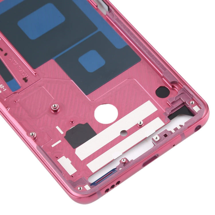 Front Housing LCD Frame Bezel Plate for LG G7 ThinQ / G710 (Pink) - For LG by PMC Jewellery | Online Shopping South Africa | PMC Jewellery