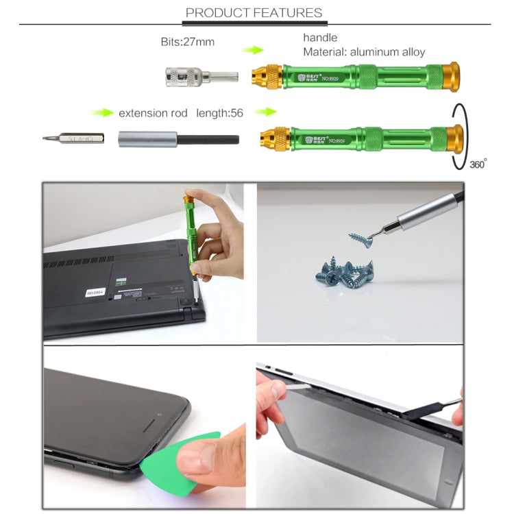 BEST BST-8929 Screwdriver Magnetic Bit Driver Kit 37 in 1 Professional Screwdrivers Set - Screwdriver Set by BEST | Online Shopping South Africa | PMC Jewellery