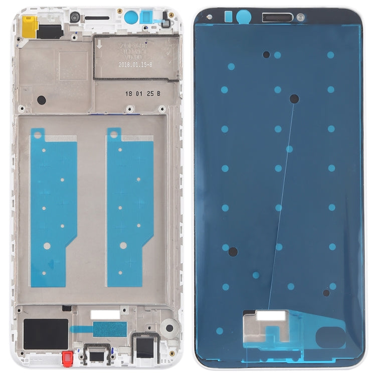 Front Housing LCD Frame Bezel for Huawei Y7 (2018)(White) - Full Housing Cover by PMC Jewellery | Online Shopping South Africa | PMC Jewellery