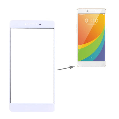 For OPPO R7s Front Screen Outer Glass Lens (White) - Outer Glass Lens by PMC Jewellery | Online Shopping South Africa | PMC Jewellery