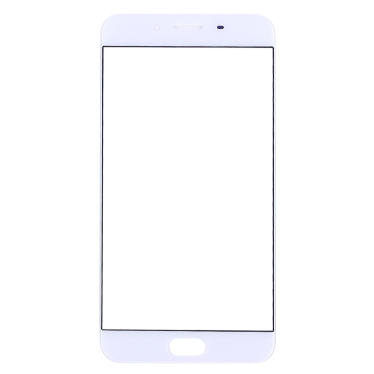 For OPPO R9s Front Screen Outer Glass Lens (White) - Outer Glass Lens by PMC Jewellery | Online Shopping South Africa | PMC Jewellery