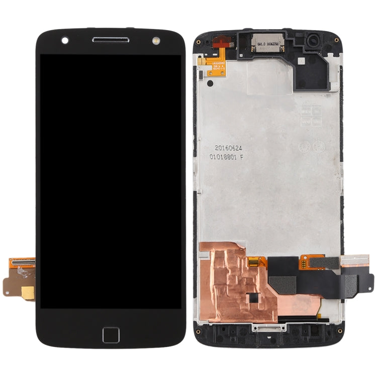 Original LCD Screen for Motorola Moto Z Force XT1650-02 Digitizer Full Assembly with Frame (Black) - LCD Screen by PMC Jewellery | Online Shopping South Africa | PMC Jewellery