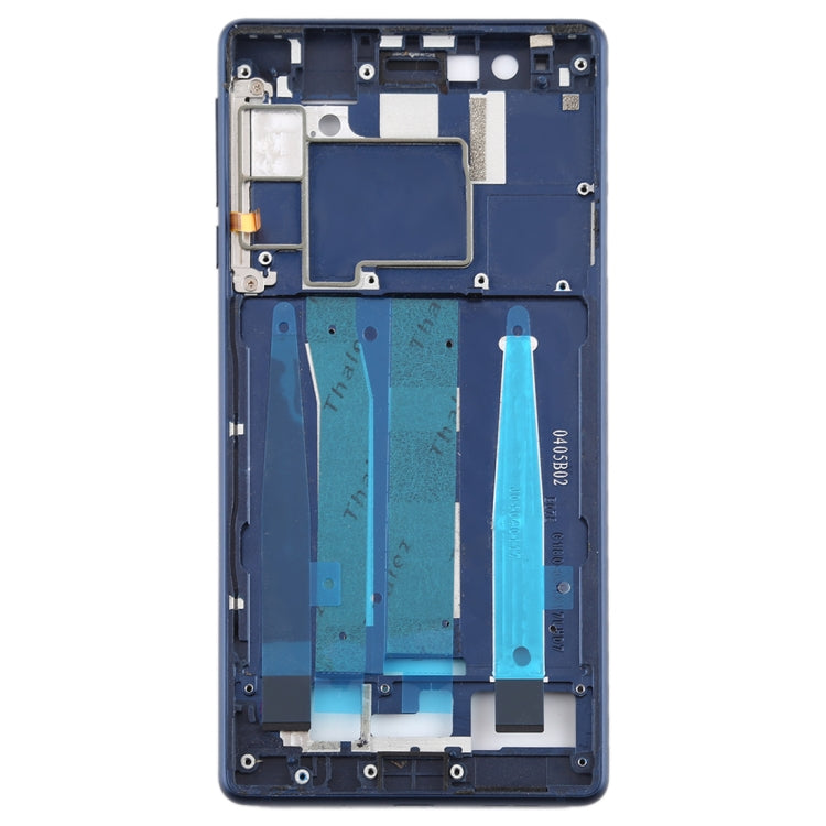 Front Housing LCD Frame Bezel Plate for Nokia 3 / TA-1020 TA-1028 TA-1032 TA-1038 (Blue) - Full Housing Cover by PMC Jewellery | Online Shopping South Africa | PMC Jewellery