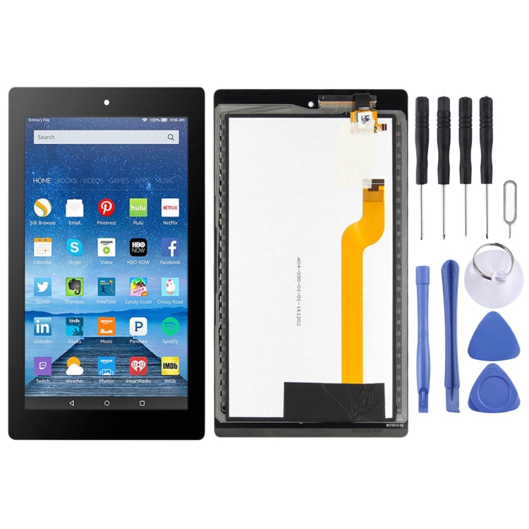 OEM LCD Screen for Amazon Kindle Fire 7th HD 7 2017 HD7 SR043KL with Digitizer Full Assembly (Black) - For Amazon by PMC Jewellery | Online Shopping South Africa | PMC Jewellery