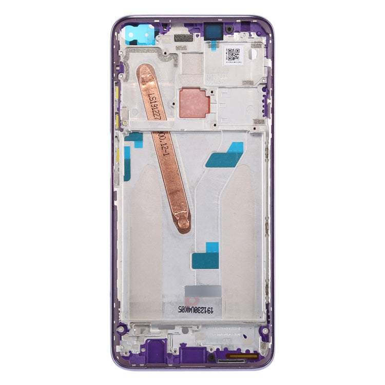 Front Housing LCD Frame Bezel Plate for Xiaomi Redmi K30 5G (Purple) - Frame Bezel Plate by PMC Jewellery | Online Shopping South Africa | PMC Jewellery