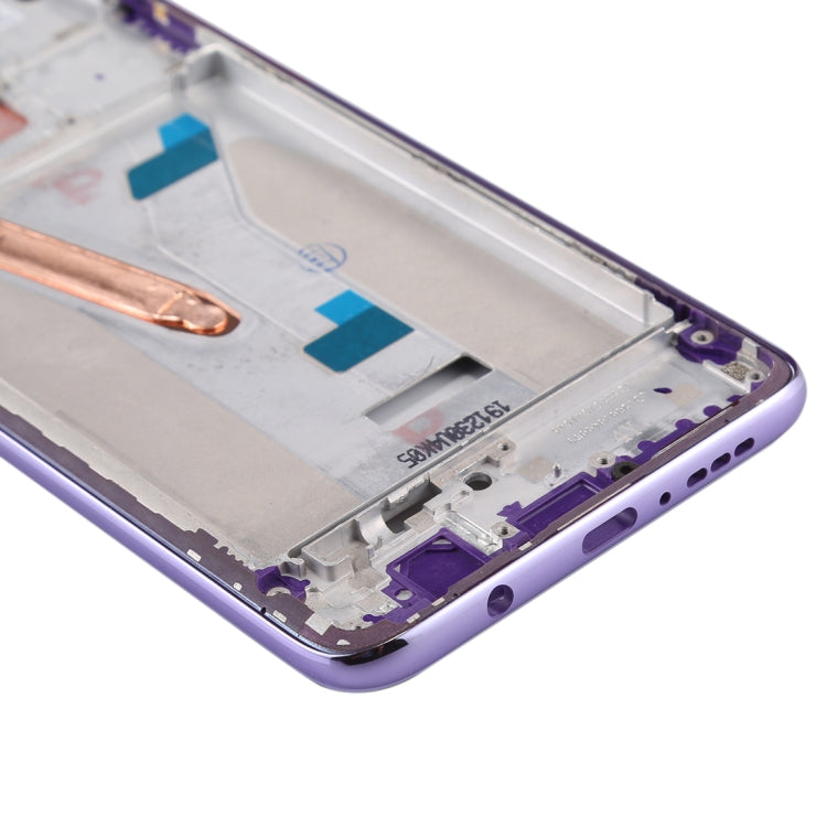 Front Housing LCD Frame Bezel Plate for Xiaomi Redmi K30 5G (Purple) - Frame Bezel Plate by PMC Jewellery | Online Shopping South Africa | PMC Jewellery