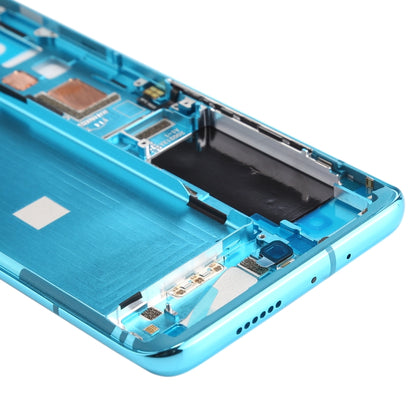 Front Housing LCD Frame Bezel Plate for Xiaomi Mi 10 5G / Mi 10 Pro 5G(Blue) - Frame Bezel Plate by PMC Jewellery | Online Shopping South Africa | PMC Jewellery