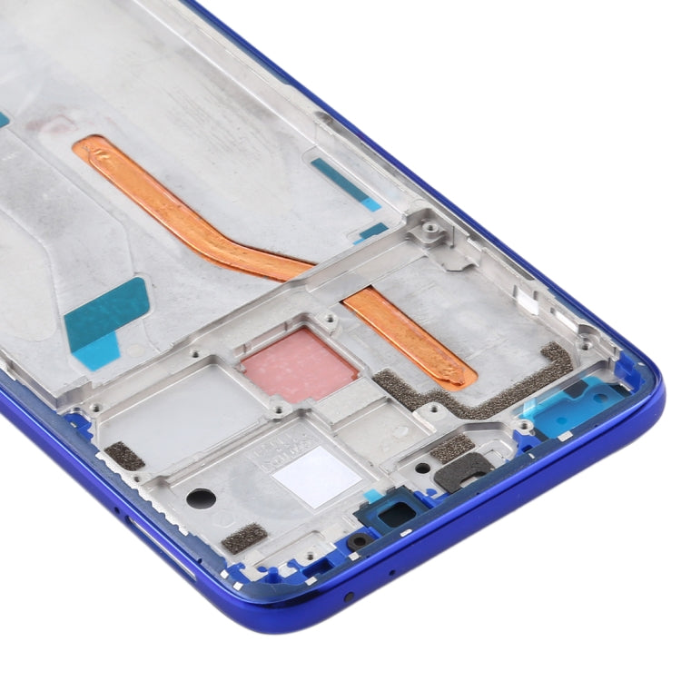 Front Housing LCD Frame Bezel Plate for Xiaomi Redmi K30, 4G Version (Blue) - Frame Bezel Plate by PMC Jewellery | Online Shopping South Africa | PMC Jewellery