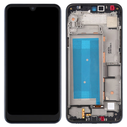 LCD Screen and Digitizer Full Assembly with Frame for LG Q60 X525ZA X525BAW X525HA X525ZAW / LG X6 2019 LMX625N X625N X525,Single SIM (Black) - For LG by PMC Jewellery | Online Shopping South Africa | PMC Jewellery