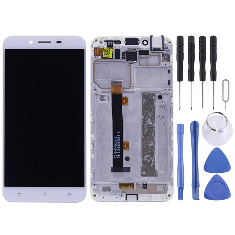 OEM LCD Screen for Asus Zenfone 3 Max ZC553KL / X00D  Digitizer Full Assembly with Frame（White) - LCD Screen by PMC Jewellery | Online Shopping South Africa | PMC Jewellery