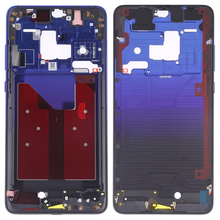 Front Housing LCD Frame Bezel Plate with Side Keys for Huawei Mate 20(Twilight Blue) - Full Housing Cover by PMC Jewellery | Online Shopping South Africa | PMC Jewellery