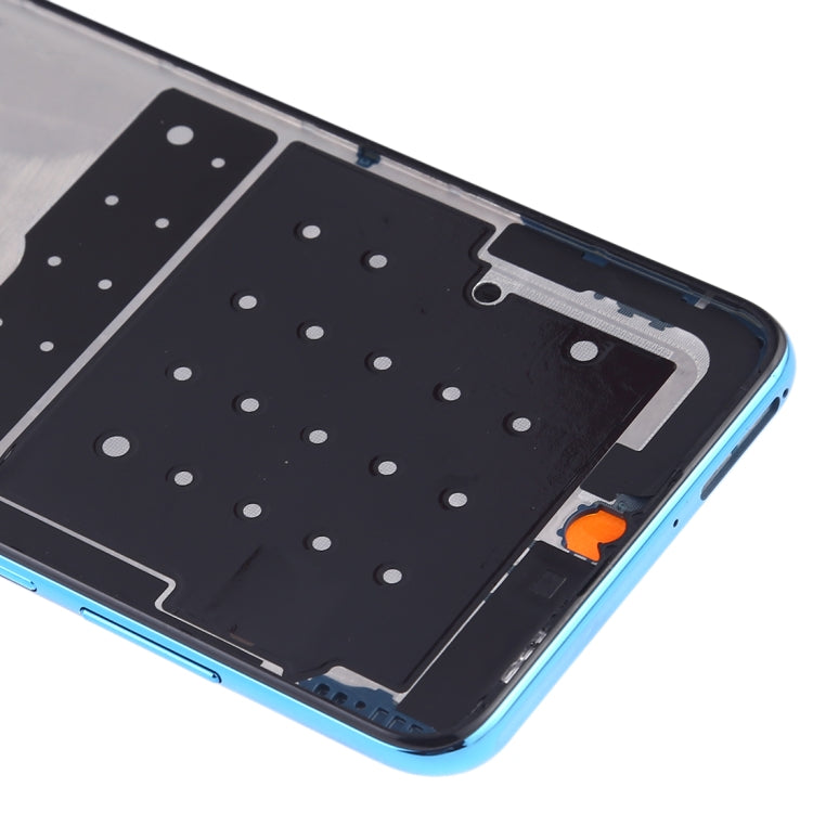 Front Housing LCD Frame Bezel Plate with Side Keys for Huawei P30 Lite(Blue) - Full Housing Cover by PMC Jewellery | Online Shopping South Africa | PMC Jewellery