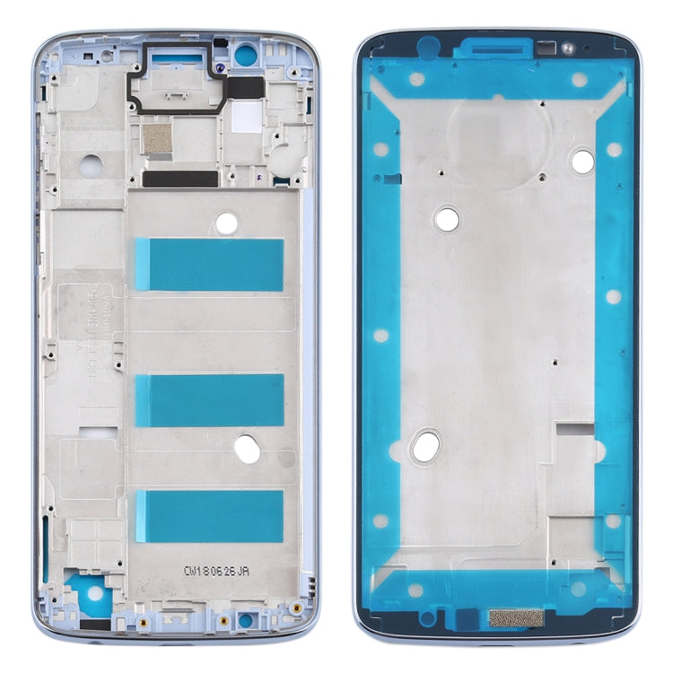 Front Housing LCD Frame Bezel for Motorola Moto G6 Plus(Blue) - Frame Bezel Plate by PMC Jewellery | Online Shopping South Africa | PMC Jewellery