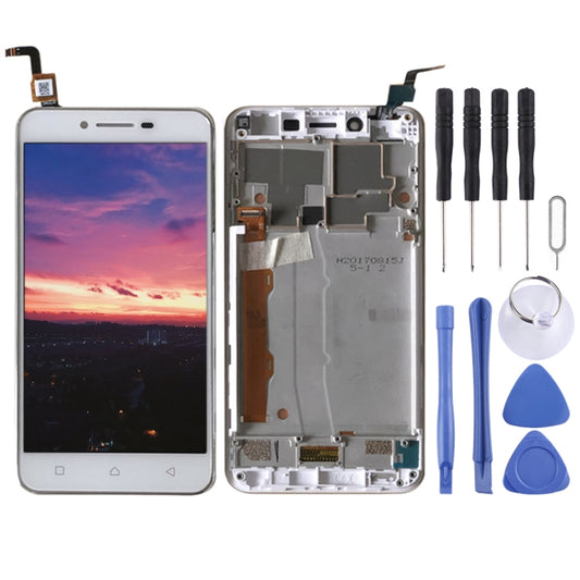 OEM LCD Screen for Lenovo Vibe K5 A6020A40 Digitizer Full Assembly with Frame (White) - LCD Screen by PMC Jewellery | Online Shopping South Africa | PMC Jewellery