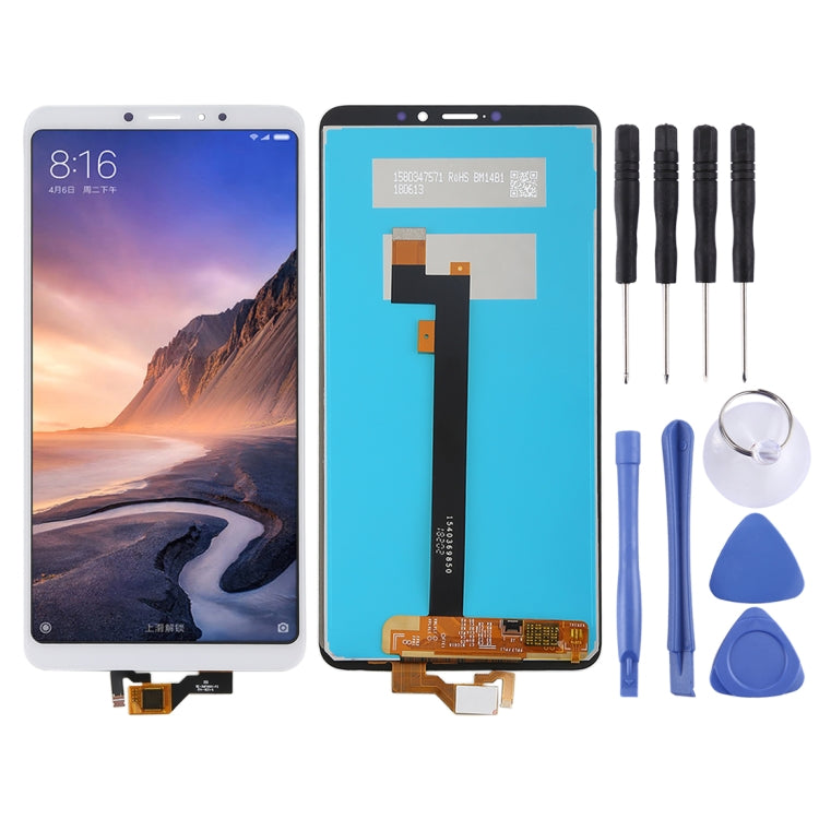 LCD Screen and Digitizer Full Assembly for Xiaomi Mi Max 3(White) - LCD Screen by PMC Jewellery | Online Shopping South Africa | PMC Jewellery