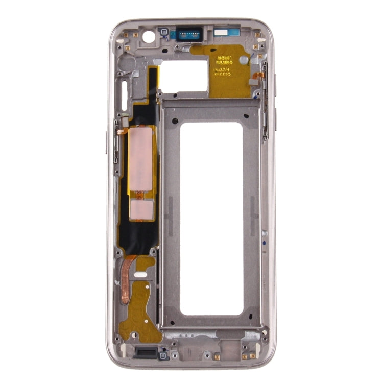 For Galaxy S7 Edge / G935 Front Housing LCD Frame Bezel Plate (Gold) - Frame Bezel Plate by PMC Jewellery | Online Shopping South Africa | PMC Jewellery