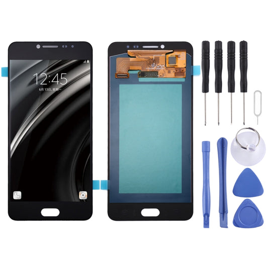 Oled LCD Screen for Galaxy C7 with Digitizer Full Assembly (Black) - LCD Screen by PMC Jewellery | Online Shopping South Africa | PMC Jewellery