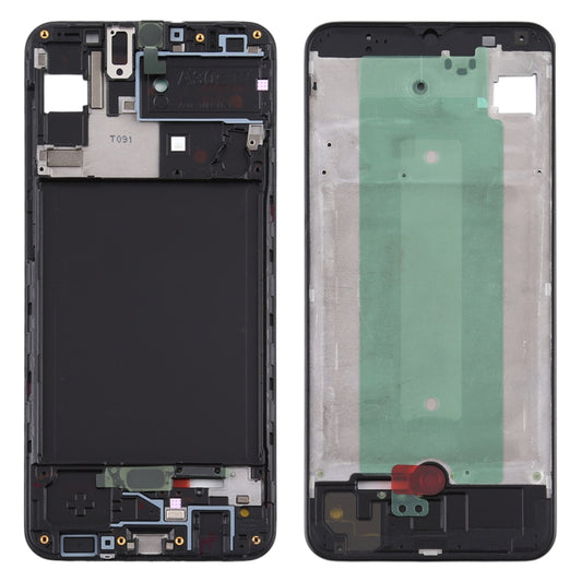 For Samsung Galaxy A30s  Front Housing LCD Frame Bezel Plate (Black) - Frame Bezel Plate by PMC Jewellery | Online Shopping South Africa | PMC Jewellery