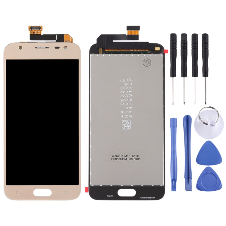 OEM LCD Screen for Galaxy J3 (2018) / J337 with Digitizer Full Assembly (Gold) - LCD Screen by PMC Jewellery | Online Shopping South Africa | PMC Jewellery