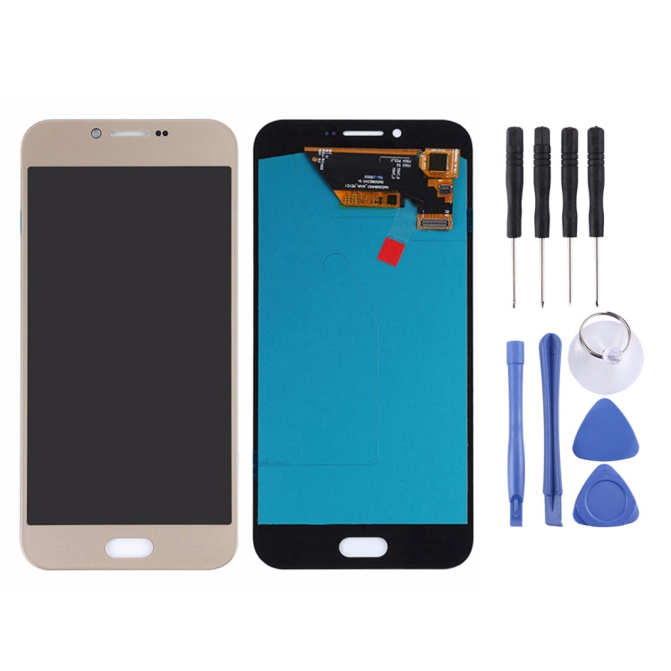 LCD Screen (OLED Material) for Galaxy A8 (2016), A810F/DS, A810YZ with Digitizer Full Assembly (Gold) - LCD Screen by PMC Jewellery | Online Shopping South Africa | PMC Jewellery