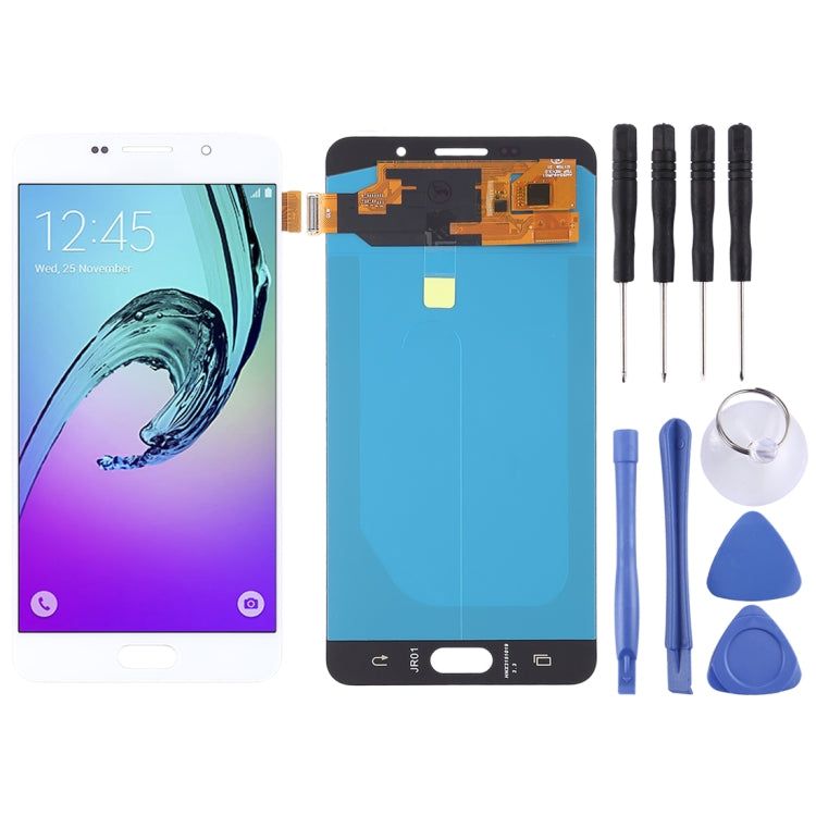 LCD Screen and Digitizer Full Assembly (OLED Material ) for Galaxy A7 (2016), A710F, A710F/DS, A710FD, A710M, A710M/DS, A710Y/DS, A7100(White) - LCD Screen by PMC Jewellery | Online Shopping South Africa | PMC Jewellery